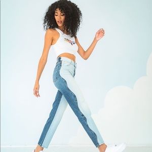 RECIVE. Two tone, ex boyfriend jeans, 29. New tags